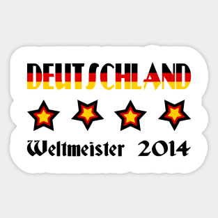 Deutschland Weltmeister 2014 Sticker